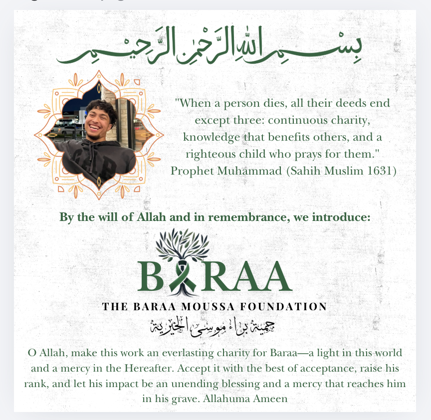 Baraa Moussa and the foundation introduction